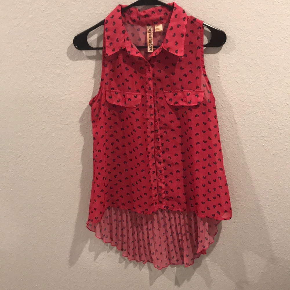 Pink Heart Blouse